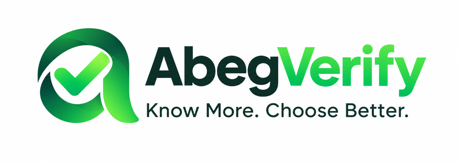 AbegVerify — Know More. Choose Better.